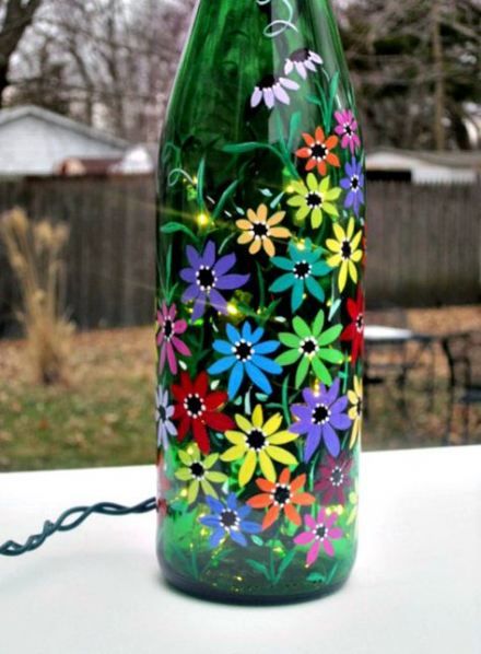 Featured image of post Bottle Painting Ideas Flowers