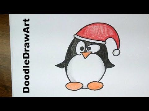 Featured image of post Christmas Easy Penguin Drawing