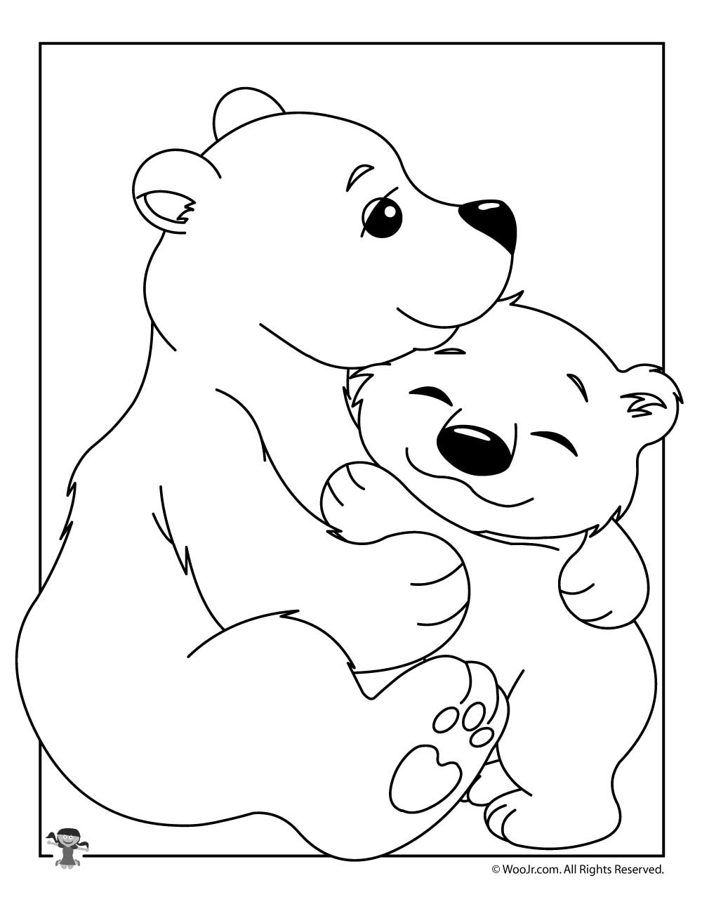 Featured image of post Cute Baby Polar Bear Coloring Pages