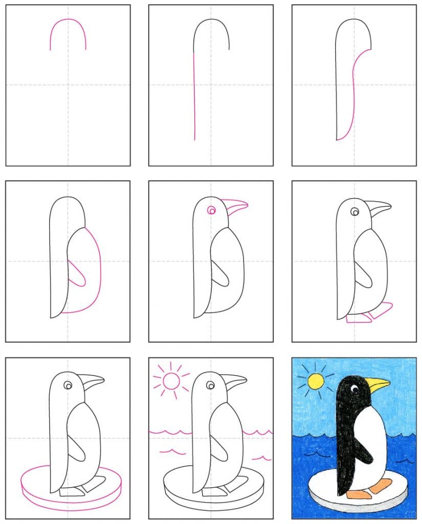 Featured image of post Easy Penguin Drawing Step By Step