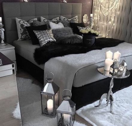 Featured image of post Grey Silver And Black Bedroom Ideas