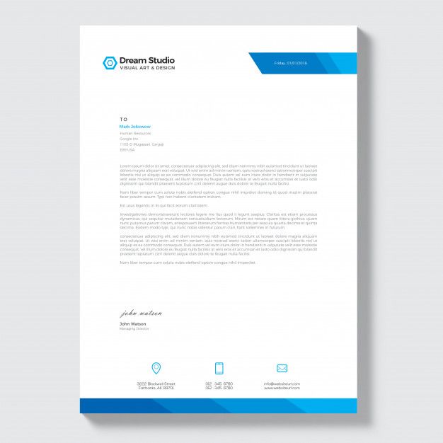 Featured image of post Letter Headed Paper Template