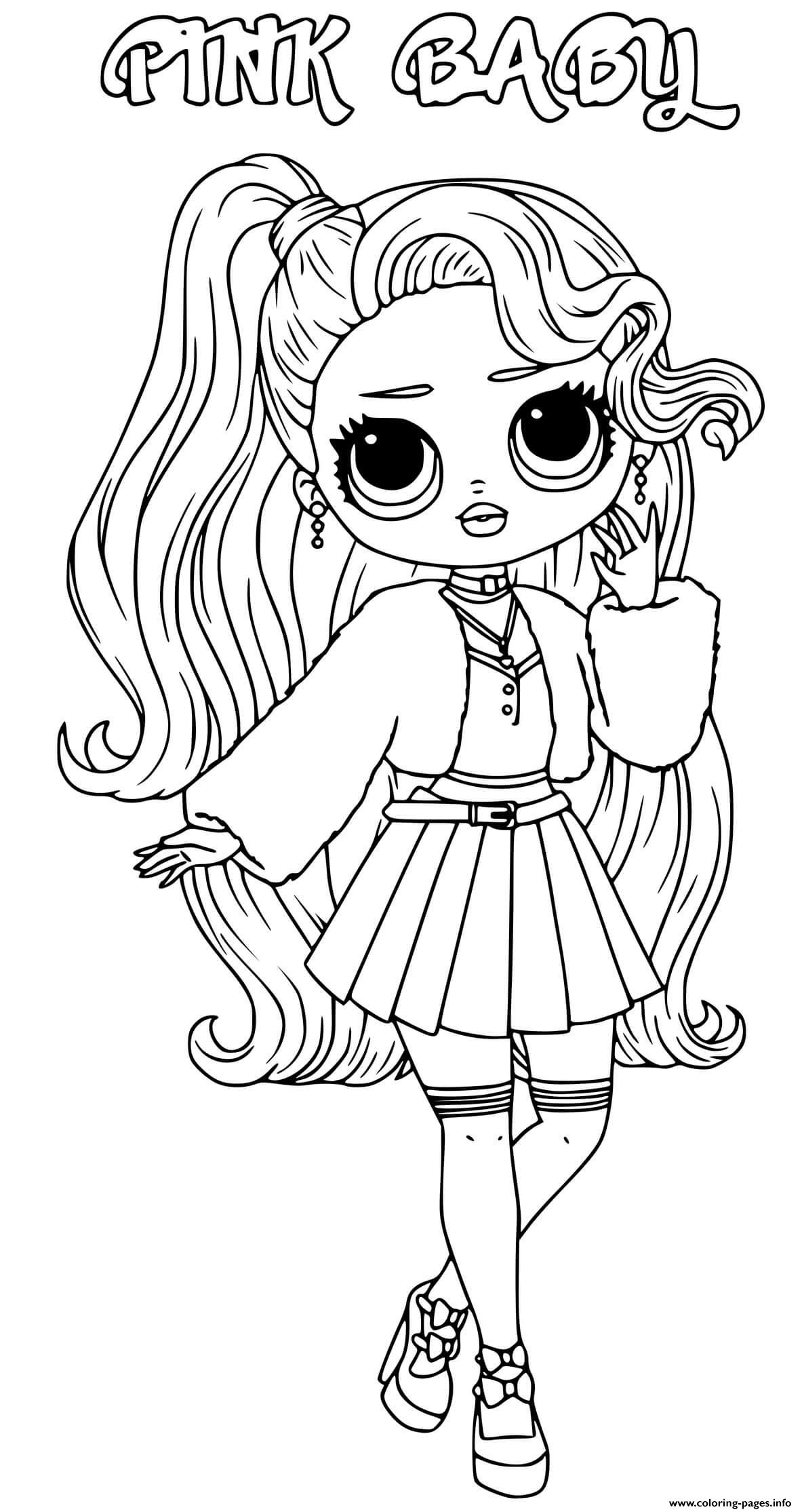 Featured image of post Pink Baby Lol Omg Coloring Pages