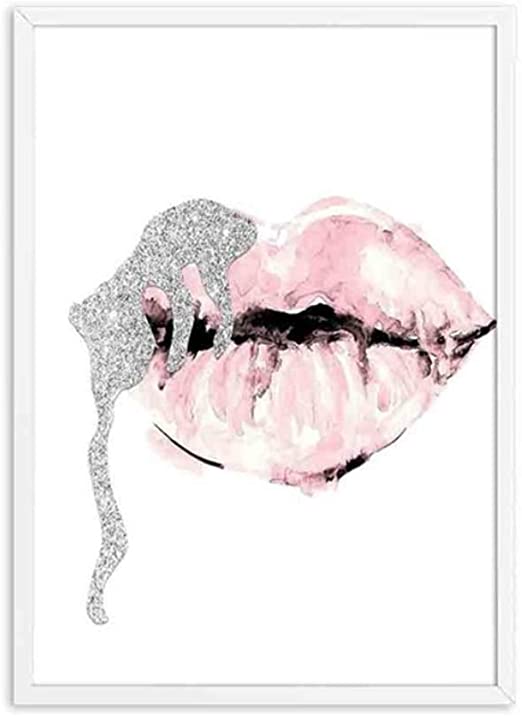 Featured image of post Pink Lips Wall Art