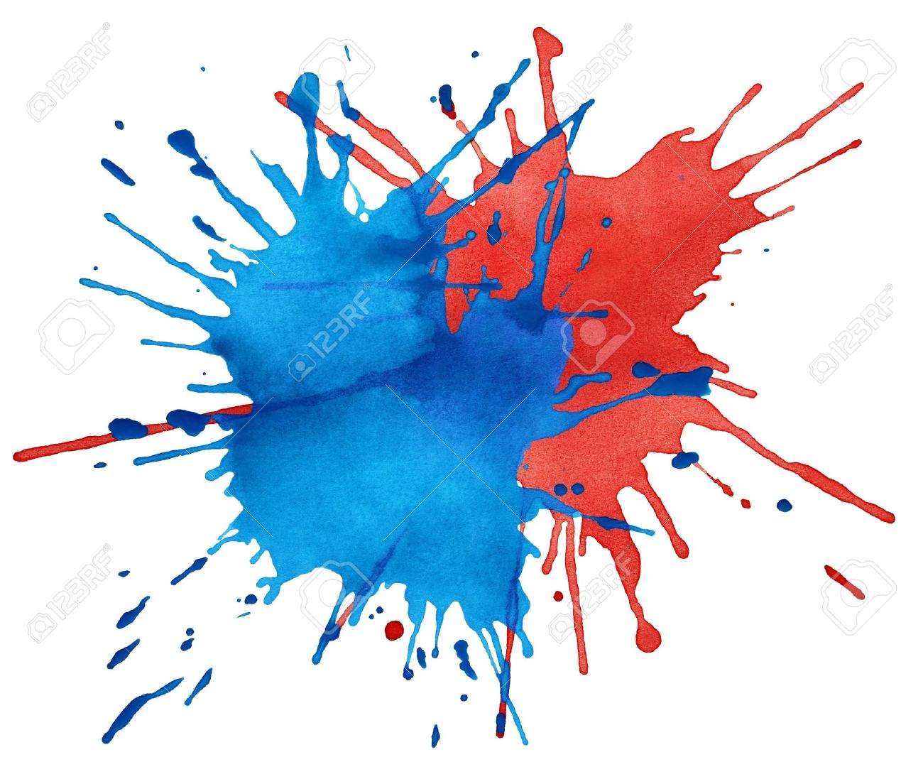 Featured image of post Red White And Blue Watercolor Splash